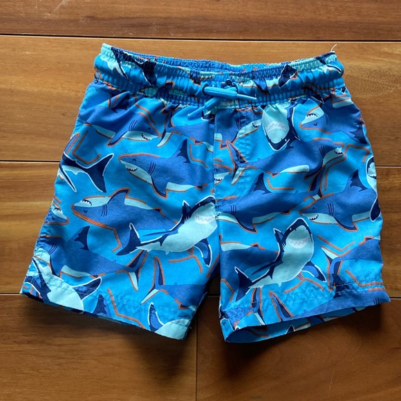 Carters Swim Trunks 2T Blue Sharks - Picture 1 of 6